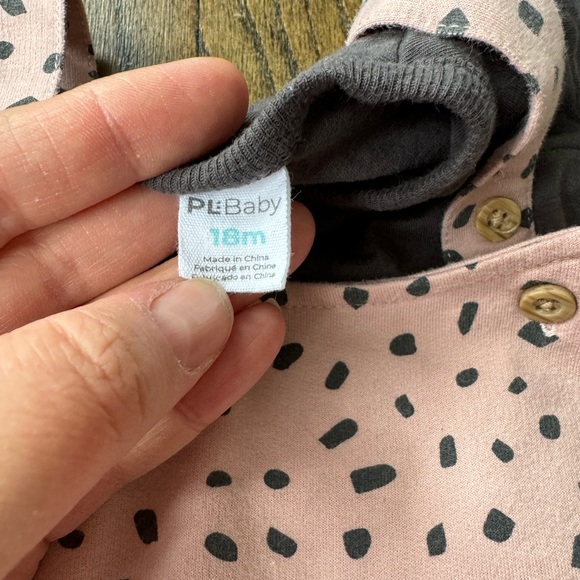 Baby girl overall tee set - Picture 3 of 3